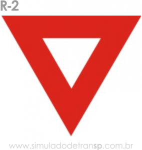 Placas de trânsito de regulamentação comentadas – Simulado Detran SP